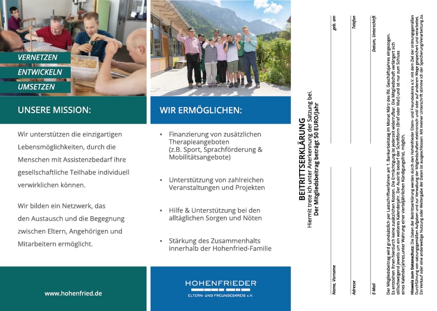 Infomaterial Innenseiten